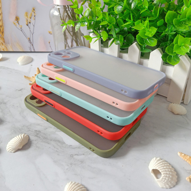 2 in 1 Matte Cover Soft Shockproof Phone Case for Infinix X 625 HOT 10T 11 Note 12 12 PLAY for Tecno CAMON 12 PRO/CC9 SPARK 8C