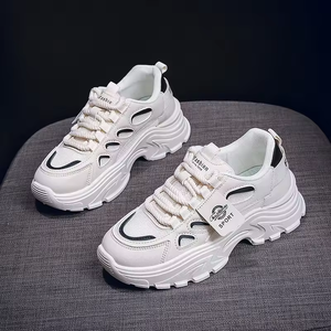 Primavera nueva edición coreana <span class=keywords><strong>Instagram</strong></span> papá zapatos versátiles suela gruesa zapatos deportivos para mujeres estudiantes zapatos casuales para mujeres - Product Image 3