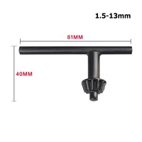 10/13/16mm perceuse mandrin clé clé électrique perceuse à main accessoires en acier au carbone bricolage Grade OEM personnalisable outil à main