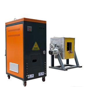 Fourneau de fusion métallique compact 10-100 kg pour fer/acier inoxydable/aluminium/cuivre, fourneau de fusion à induction rapide à moyenne fréquence - Product Image 1