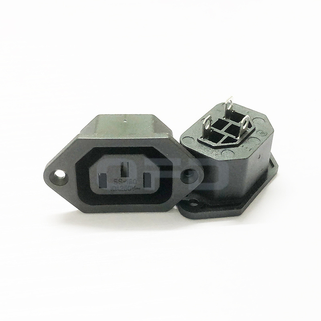 AC-04F 3pin Female Plug Socket AC Power Plug Socket FeMale 250V 10A 3pin AC-04F