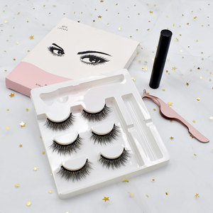 Logo OEM Lot de 3 paires d'<span class=keywords><strong>eyeliner</strong></span> et de <span class=keywords><strong>cils</strong></span> magnétiques naturels 5D <span class=keywords><strong>Faux</strong></span> <span class=keywords><strong>cils</strong></span> et pince à épiler avec logo personnalisé - Product Image 5