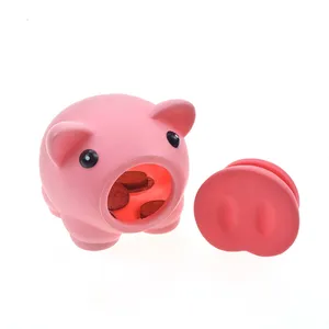 Großhandel Werbe plastik Geld sparen Münzen Kinder Geschenke Tier Schwein Kinder Sparschwein