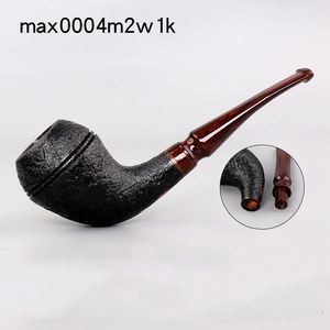 Muxiang Briar Wood Smoking Pipe Bent Type Max0004s2w1h Tobacco Pipe - Product Image 5