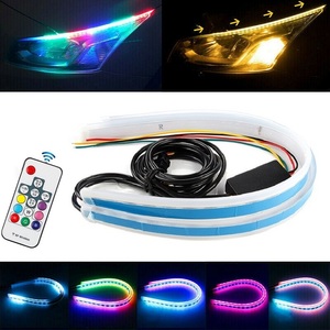 Universal 30cm 45cm 60cm DRL luz suave artículo lámpara que fluye tira LED Flexible Luz de circulación diurna tira Led - Product Image 2