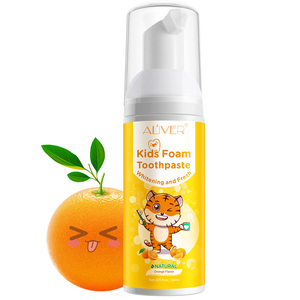 Mousse nettoyante <span class=keywords><strong>pour</strong></span> les dents de bébé à saveur naturelle et biologique de fruits avec logo personnalisé <span class=keywords><strong>dentifrice</strong></span> moussant frais blanchissant <span class=keywords><strong>pour</strong></span> enfants - Product Image 3