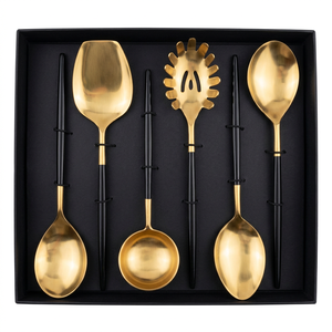 Juego de Cubiertos de Acero Inoxidable Chapado en Oro de Diseño Premium Unicorn Handicrafts, Cuchara, Tenedor, Cuchillo, Apto para Lavavajillas, Ecológico - Product Image 1
