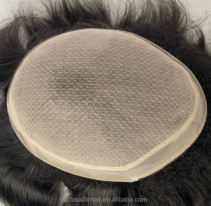 New Silk Base Style Toupee für Männer Natürlich aussehende indische Männer Haar Toupee - Product Image 3