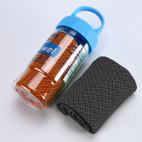 Serviettes de sport rafraîchissantes et légères pour le cou et le visage – Utilisation estivale, respirantes, séchage rapide, durables, avec bords renforcés pour la gym, le yoga, le camping et la course à pied