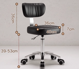 Sillón de Peluquería Reclinable, Taburete Giratorio de Acero Inoxidable con Altura Ajustable, Bomba Hidráulica Profesional 360 - Product Image 3