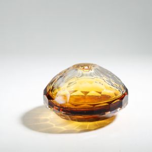 Vase en verre de Murano brun soufflé à la main Design Art déco avec vent simple Artisanat Design artistique de table - Product Image 1