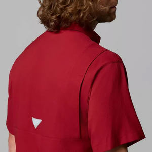 เสื้อเชิ้ตตกปลาพิมพ์ลายฮาวายแบบมีฮู้ดติดกระดุม น้ำหนักเบา ระบายอากาศได้ดี ลายปลาทูน่าสดใส สไตล์บาหลี ป้องกันรังสียูวี - Product Image 6