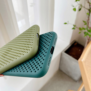 ShanHai เคสโทรศัพท์แบบกลวงสำหรับ iPhone,ฝาหลังระบายอากาศได้ดีสำหรับ iPhone X XS Max XR SE 2 8 7 6 <span class=keywords><strong>6S</strong></span> <span class=keywords><strong>Plus</strong></span> - Product Image 6