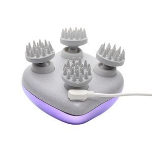 Masajeador eléctrico de silicona resistente al agua para el cuero cabelludo, masajeador disponible para mascotas - Product Image 3