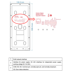 Sistema de Videoportero con Reconocimiento Facial TCP/IP GVS de 8 Pulgadas, Estación Exterior para Hoteles, Apartamentos y Edificios - Product Image 2