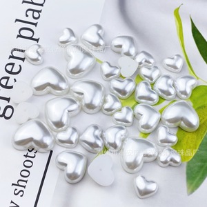 Pegatinas Acrílicas para Uñas con Forma de Corazón, Acabado Perlado, Base Plana, Accesorios de Joyería DIY, Origen Chaozhou, Primavera 2025 - Product Image 2