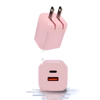 Chargeur rapide GaN 35W PD 3.0 QC3.0 QC2.0 FCP avec protection OTP OCP, ignifuge, USB-A Type-C 5V/3A, pliable, pour montre connectée et écouteurs