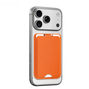 in stock magsafe magnetic card holder <b>bracket</b> compatible for iphone17pm portable phone card pouch foldable stand - Product Image 5
