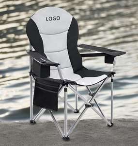 Muebles de exterior Silla de playa agrandada y atrevida Silla de pesca plegable simple reposabrazos más Silla de camping portátil de algodón - Product Image 2