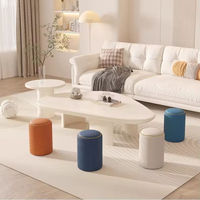 Pouf de Rangement Pliable en Tissu de Luxe, Design Moderne pour Appartement, Chambre, Salon, École, Hôtel, Mobilier de Maison