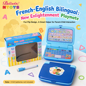 Machines d'apprentissage de l'<span class=keywords><strong>anglais</strong></span> et du <span class=keywords><strong>français</strong></span> Belinda, jouets éducatifs pour enfants, jouet éducatif interactif pour l'alphabet et l'<span class=keywords><strong>orthographe</strong></span>, cadeaux - Product Image 1