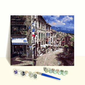 Diy <span class=keywords><strong>pintura</strong></span> por números lienzo acrílico <span class=keywords><strong>pintura</strong></span> al óleo junto al lago Diy <span class=keywords><strong>pintura</strong></span> por números Kits para adultos - Product Image 2