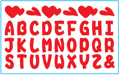 26ตัวอักษรแห่งความรัก (สีแดง)