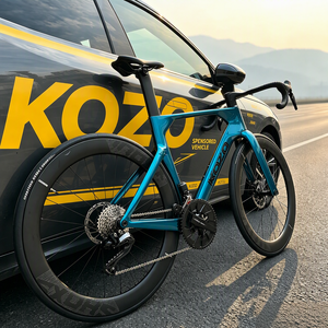 Bicicleta de Carreras Aerodinámica de Carbono con Frenos de Disco Hidráulicos Shimano 105/105 Di2/UT Di2, Directo de Fábrica Kozo, con Ruedas de Carbono - Product Image 1