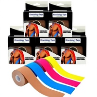 Bande de kinésiologie en coton pour athlètes, soutien des blessures, auto-adhésive, pour tendon d'Achille, unisexe, basketball et badminton