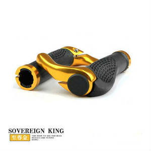 Poignées de guidon de vélo Sovereign King 22,2 mm en alliage avec design de klaxon pour vélos à pignon fixe - Product Image 1