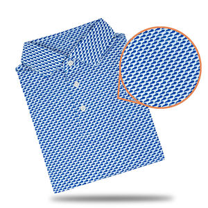 Polos de Golf Personalizados para Hombre, de Manga Corta, de Secado Rápido, de Poliéster y Elastano, con Estampado Completo y Logotipo Bordado - Product Image 6