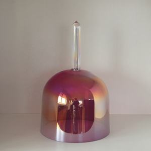 Cuenco para cantar con mango HF, 432Hz, 440Hz, luz cósmica de Rubí, cuencos Cantores de cristal de cuarzo de mano para meditación curativa con sonido - Product Image 1