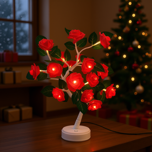 Luci LED Rosse per Albero di Natale 18 Pollici, Illuminazione Decorativa per Decorazioni Natalizie - Product Image 2