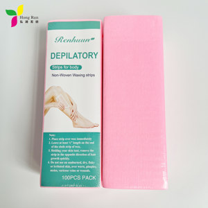 Bandes <span class=keywords><strong>de</strong></span> <span class=keywords><strong>cire</strong></span> non tissées colorées jetables à prix abordable pour l'épilation, papier dépilatoire rose - Product Image 6