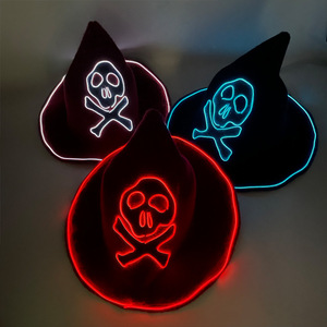 2024 sombreros <span class=keywords><strong>de</strong></span> <span class=keywords><strong>bruja</strong></span> <span class=keywords><strong>de</strong></span> Halloween colorido <span class=keywords><strong>sombrero</strong></span> <span class=keywords><strong>con</strong></span> <span class=keywords><strong>luz</strong></span> <span class=keywords><strong>LED</strong></span> para Halloween FIESTA <span class=keywords><strong>DE</strong></span> Navidad niños adultos Cosplay disfraz sombreros - Product Image 2