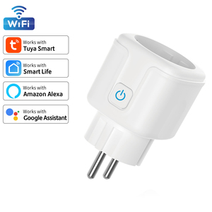 Tuya cuộc sống thông minh Alexa điều khiển bằng giọng nói EU <span class=keywords><strong>wifi</strong></span> thông minh cắm điện ổ cắm 16A/20A với ổ cắm màn hình chức năng thời gian - Product Image 1