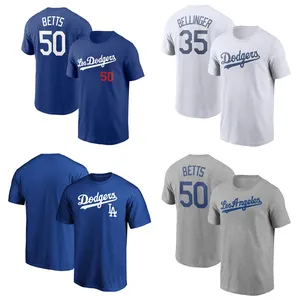 Vendita calda all'ingrosso T-Shirt da uomo sportiva bianca maglia da Baseball maglia da Baseball maglia maglia maglia da Baseball Los Angeles Dodgers Baseball T-Shirt
