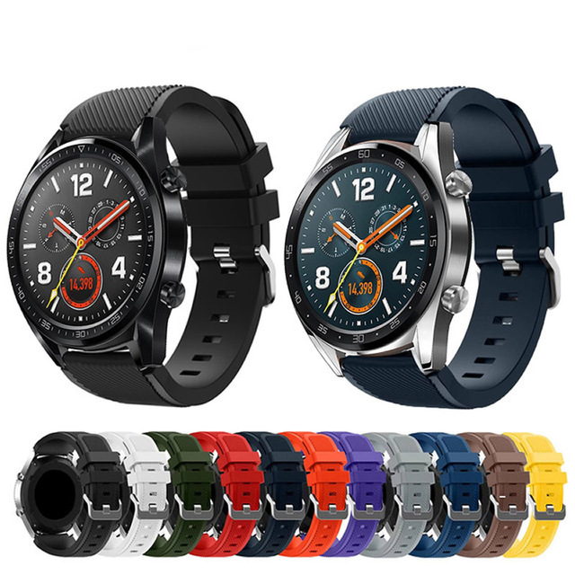 22mm Watch Straps for Samsung Galaxy Watch 3 Strap 45mm 46mm Silicone Strap Bracelet for Samsung Gear S3 Frontier Watchband Belt
