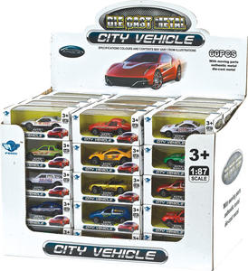 Mini Coche de Juguete de Metal a Escala 1:87, de Aleación, a Rueda Libre, de Carreras, Económico - Product Image 1