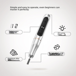 Lima de <span class=keywords><strong>Uñas</strong></span> Eléctrica Inalámbrica de 9 Velocidades de Marca Privada con Lámpara UV, <span class=keywords><strong>Kit</strong></span> Profesional Portátil de Manicura y Pedicura para Uso en Salones de Belleza - Product Image 3