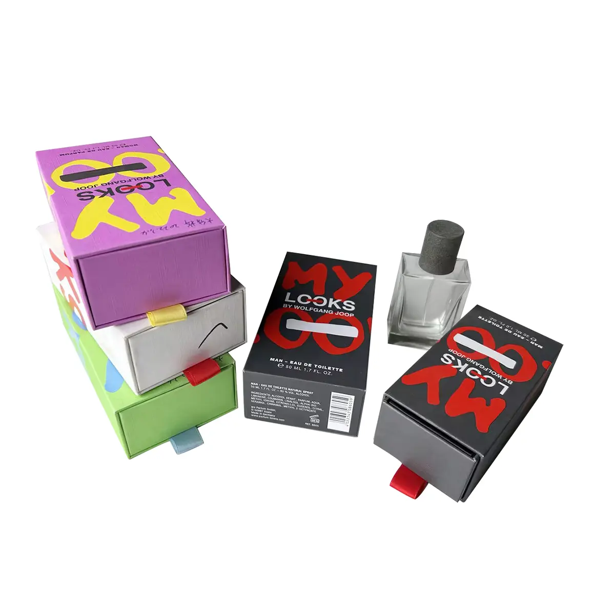 Folding and sliding small drawer box packaging 30ml 50ml perfume bottle packaging perfume box retail gift box