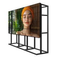Pantalla de Video Wall LCD Comercial de 55 Pulgadas con Marco Ultra Delgado y Visualización sin Costuras, SDK para Publicidad, Seguridad, Aeropuertos y Centros Comerciales