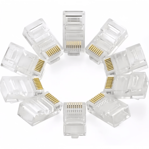 Utp /Ftp Crystal Utp Head Cat5 Cat5E Cat6 Ez <span class=keywords><strong>Connector</strong></span> Rj45 para cámara <span class=keywords><strong>Ip</strong></span> Rj45 8P8C Cat5 - Product Image 2