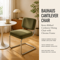 Chaise de salle à manger en velours côtelé avec cadre métallique, chaise de loisirs avec dossier, chaise d'appoint pour café et maison