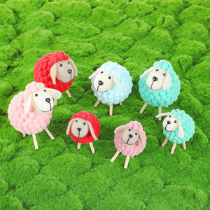 Peluche créative au design moderne en forme de mouton, idéale pour la décoration de salon ou de meuble TV, cadeau toutes saisons, fabriquée en Chine - Product Image 5