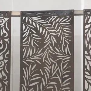 Modern design screen decorative panels wall partition laser cut metal partition room divider screen