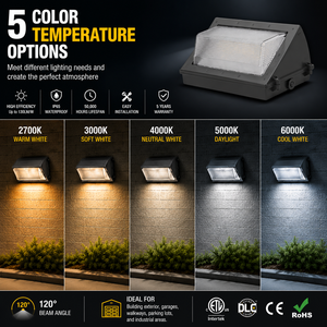 Factory Economical Outdoor Wall Pack LED Light 40W 60W 80W 100W 120W Die-cast Aluminum with Glass <strong>Shell</strong> Outdoor Wall Light - Product Image 3