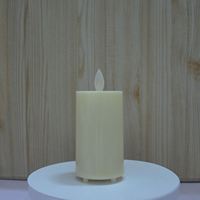 Lampe à bougie LED rechargeable, lumière de bougie LED avec motif personnalisable