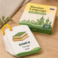 Tarjetas de memoria de vocabulario en ruso que ayudan a las escuelas, centros lingüísticos y librerías a crear programas de aprendizaje diario sencillos