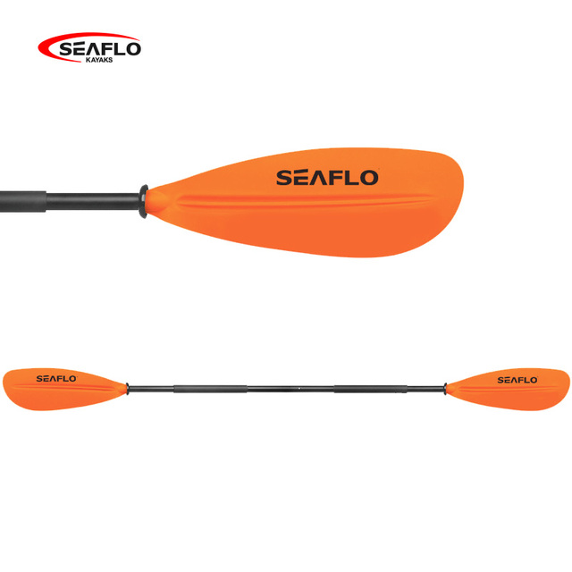 Seaflo Great Cost Effective Plant Kayak Paddle With High Strength Aluminum Alloy Shaft and Blade Material PP + Fiber Glass
